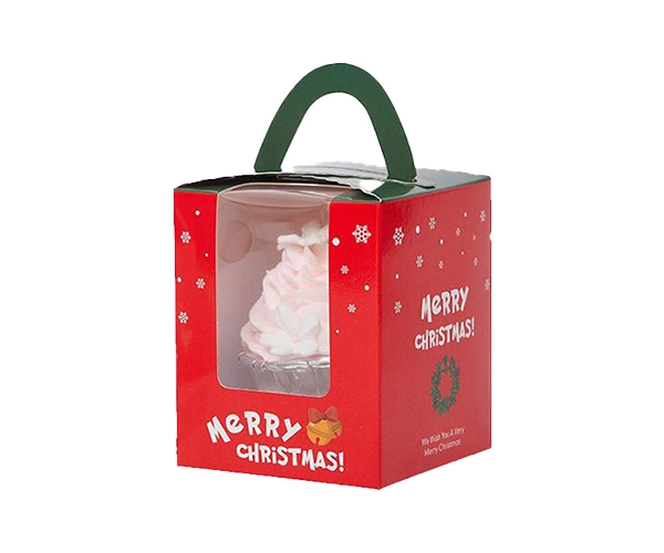Custom Christmas Cupcake Boxes