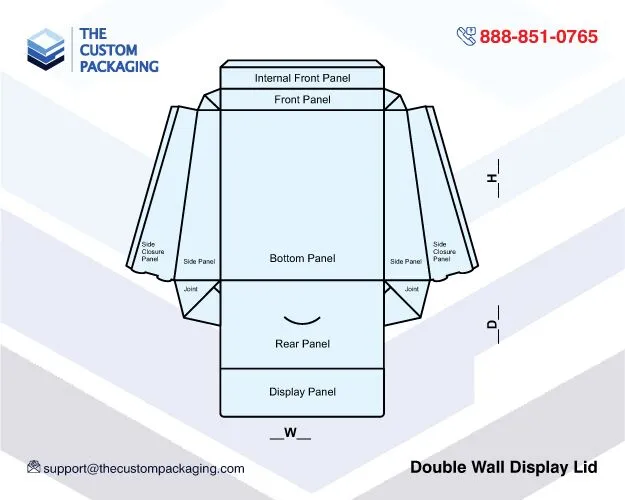 Double Wall Display Lid